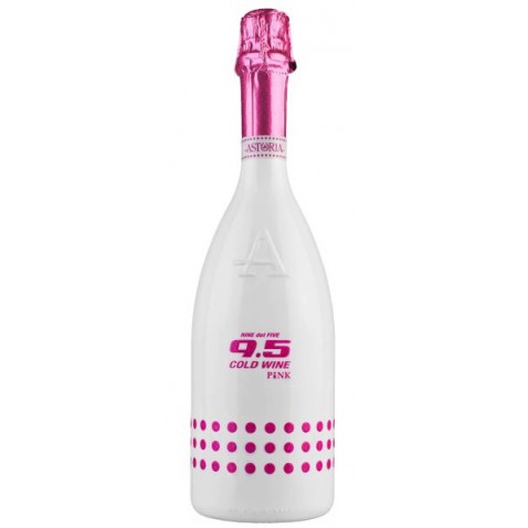 9,5 cold wine pink, extra dry - šumivé víno so zníženým obsahom alkoholu, 0,2 L